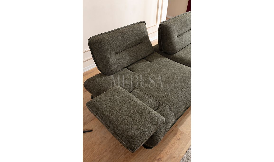 Medusa Home Mobilya - Gradyan Yeşil Üçlü Koltuk
