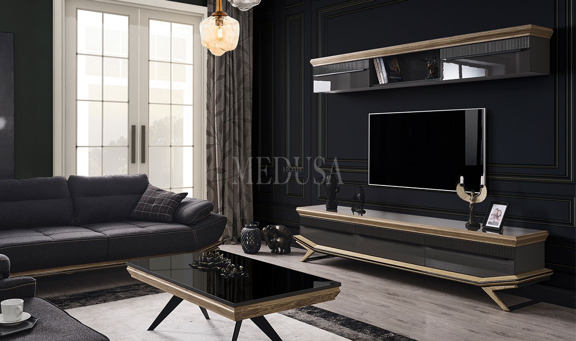Medusa Home Mobilya - Grand Antrasit Tv Ünitesi