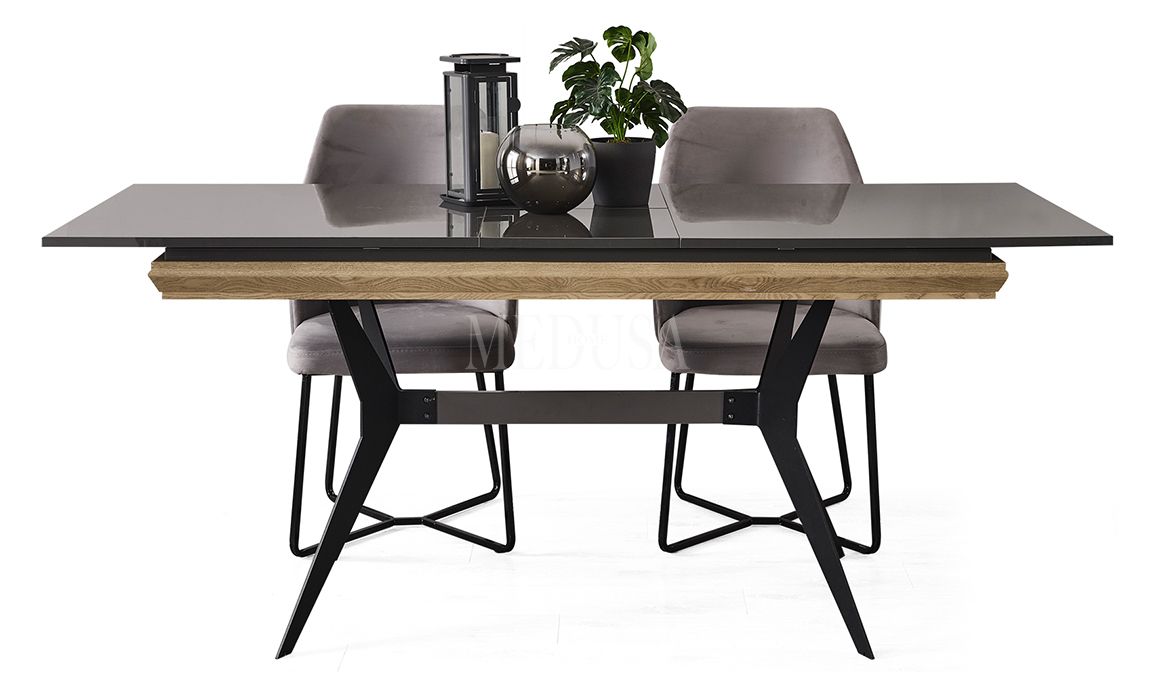 Medusa Home Mobilya - Grand Antrasit Yemek Masası
