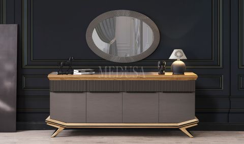 Medusa Home Mobilya - Grand Antrasit Yemek Odası