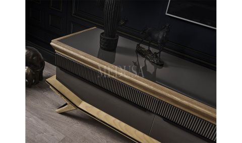 Medusa Home Mobilya - Grand Antrasit Yemek Odası