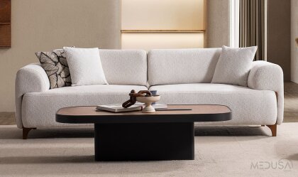 Medusa Home - Grove Beyaz Üçlü Koltuk Medusa Home - Grove Beyaz Üçlü Koltuk