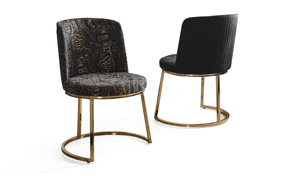 Medusa Home Mobilya - Guard Capuccino Gold Yemek Masası