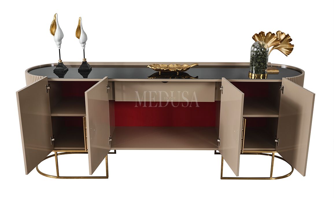 Medusa Home Mobilya - Guard Capuccino Gold Yemek Odası