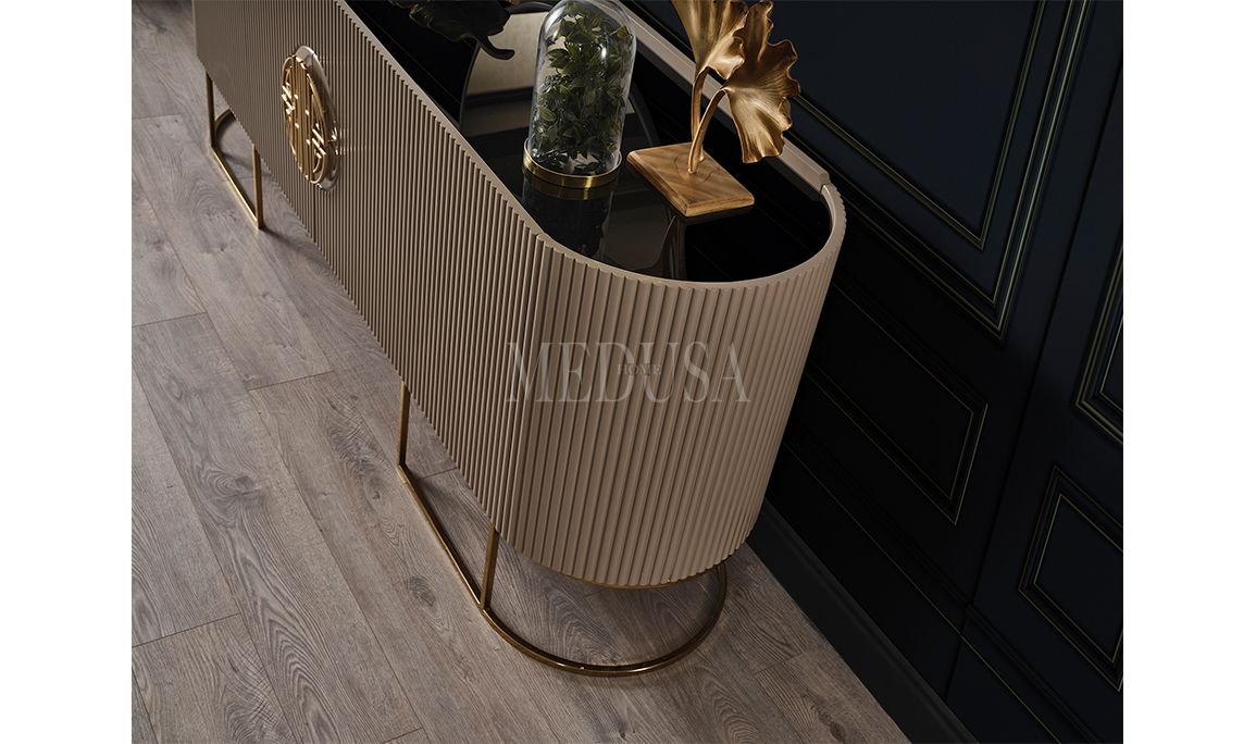 Medusa Home Mobilya - Guard Capuccino Gold Yemek Odası