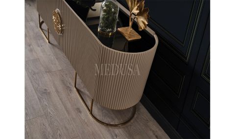 Medusa Home Mobilya - Guard Capuccino Gold Yemek Odası