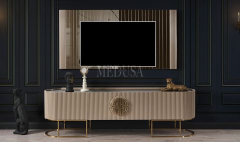 Medusa Home Mobilya - Guard Capuccino Gold Yemek Odası