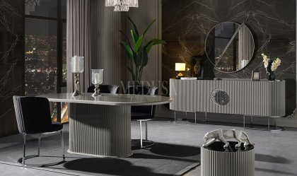 Medusa Home Mobilya - Guard Duman Gri Yemek Odası