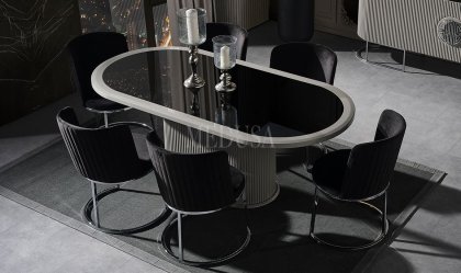 Medusa Home Mobilya - Guard Duman Gri Yemek Odası