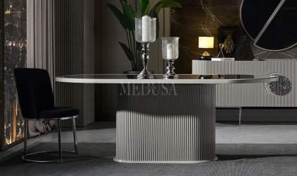 Medusa Home Mobilya - Guard Duman Gri Yemek Odası