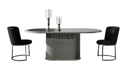 Medusa Home Mobilya - Guard Duman Gri Yemek Odası