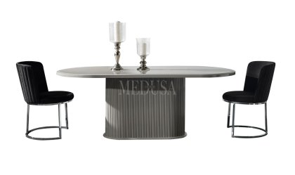 Medusa Home Mobilya - Guard Duman Gri Yemek Odası