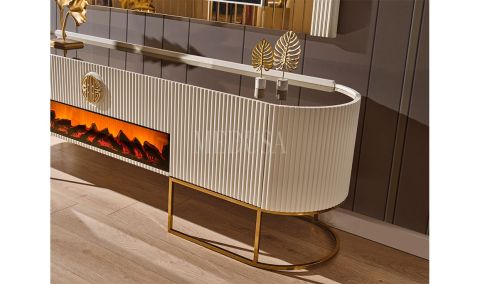 Medusa Home Mobilya - Guard Luxury Tv Ünitesi Şömineli