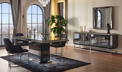 Medusa Home - Gucci Antrasit Yemek Odası Medusa Home - Gucci Antrasit Yemek Odası