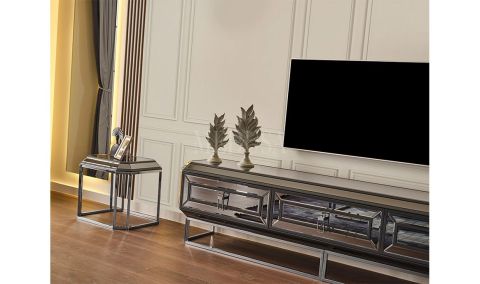 Medusa Home Mobilya - Gucci Antrasit Yemek Odası