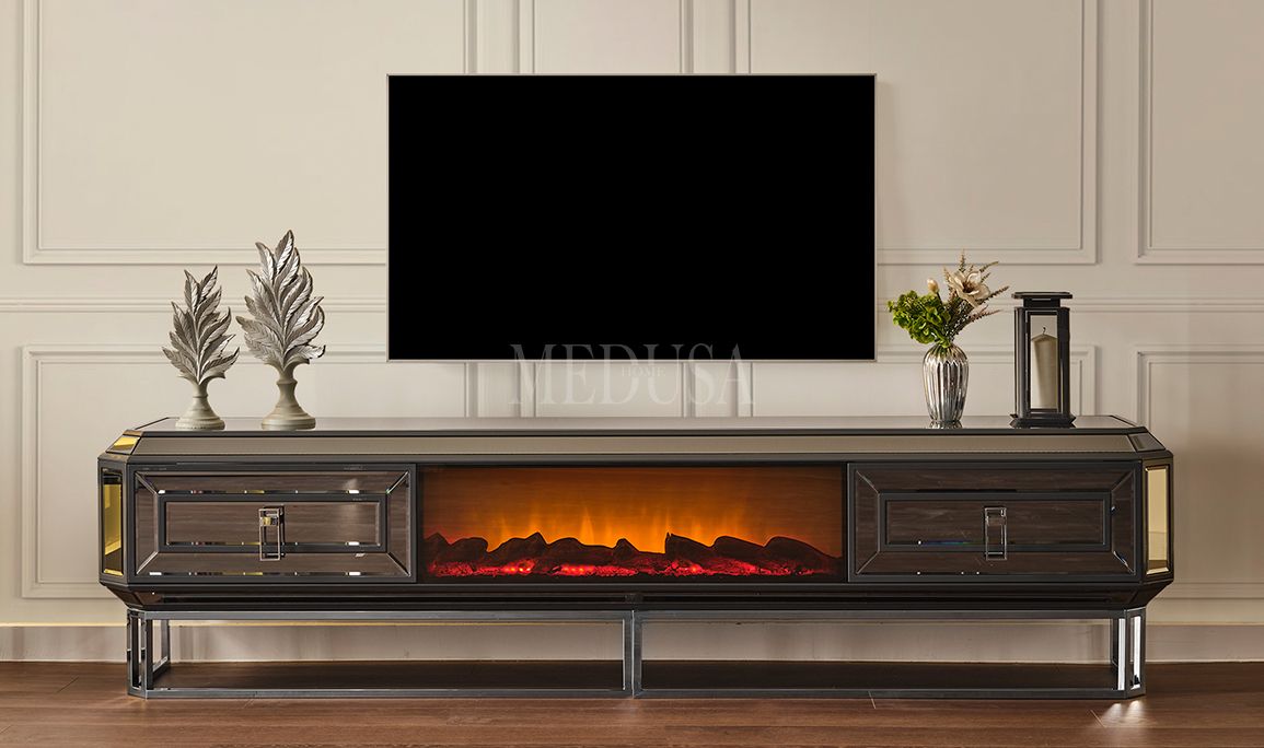 Medusa Home Mobilya - Gucci Antrasit Yemek Odası