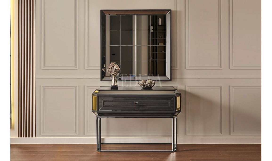 Medusa Home Mobilya - Gucci Antrasit Yemek Odası