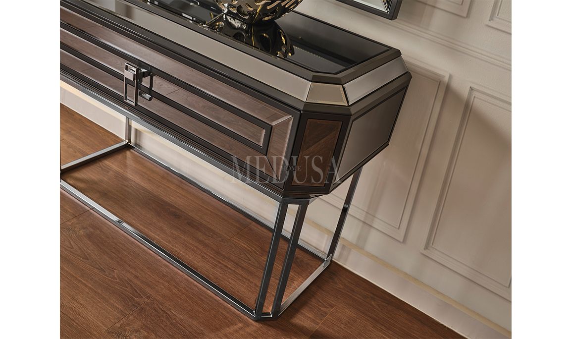 Medusa Home Mobilya - Gucci Antrasit Yemek Odası