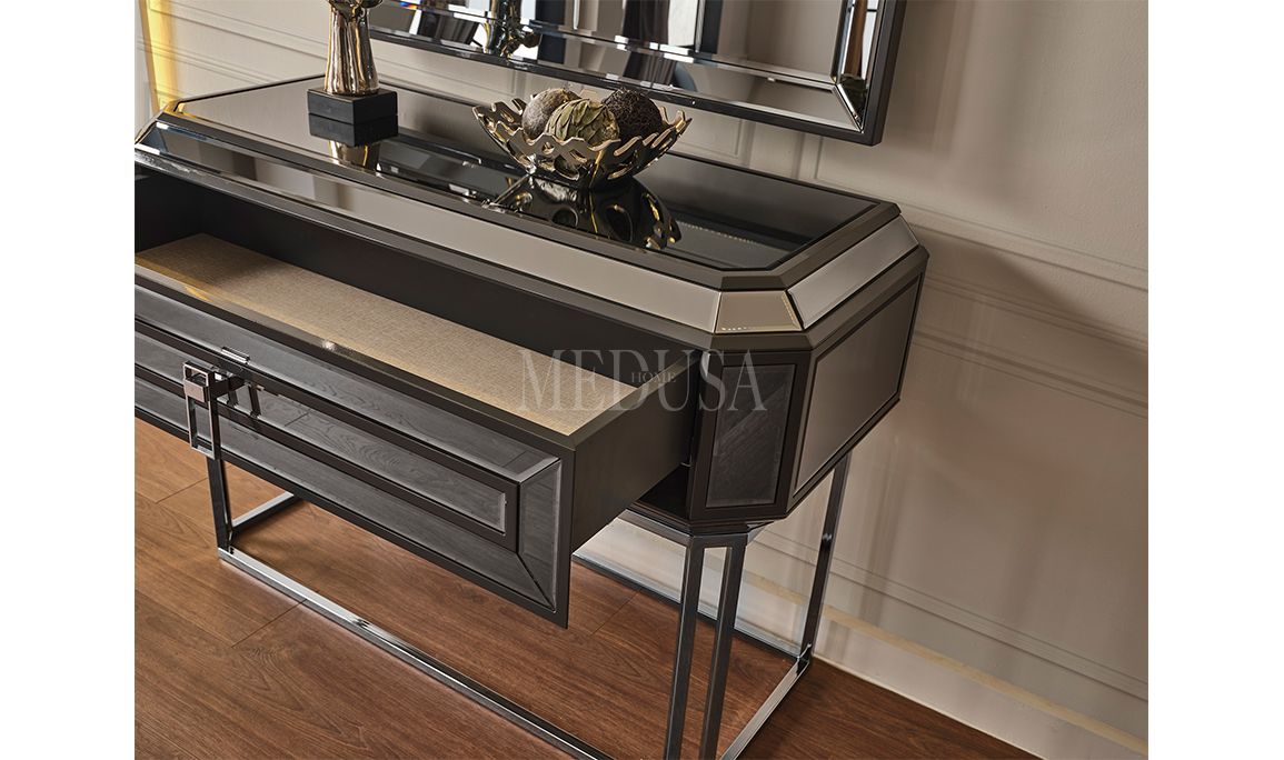 Medusa Home Mobilya - Gucci Antrasit Yemek Odası