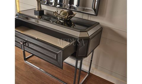 Medusa Home Mobilya - Gucci Antrasit Yemek Odası