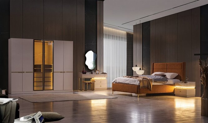 Medusa Home Mobilya - Hamra Yatak Odası - Modern Yatak Odası