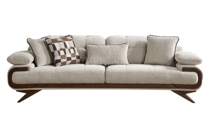 Medusa Home - Harrison Beyaz Üçlü Koltuk Medusa Home - Harrison Beyaz Üçlü Koltuk