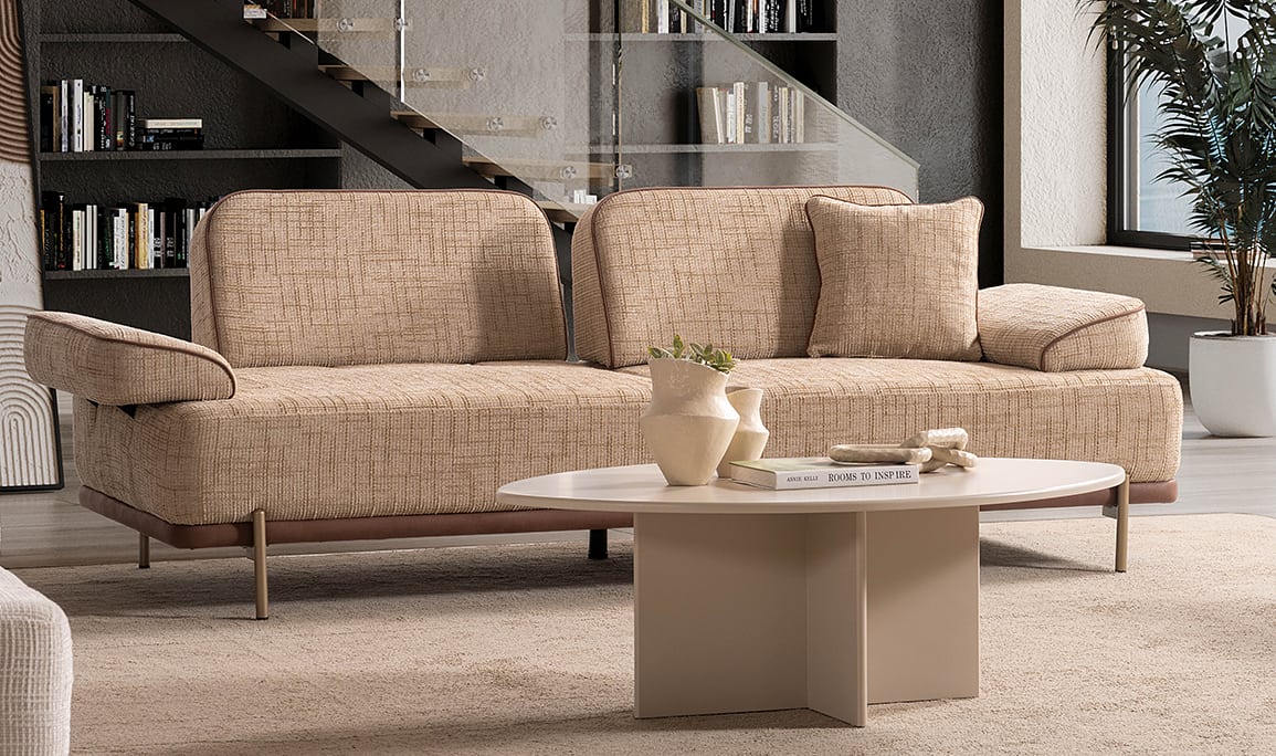 Medusa Home Mobilya - Helios Vizon Üçlü Koltuk