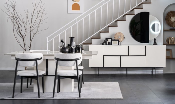 Medusa Home Mobilya - Helsinki Yemek Odası - Metal Yemek Odaları