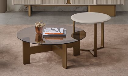 Medusa Home Mobilya - Heris Camlı Orta Sehpa