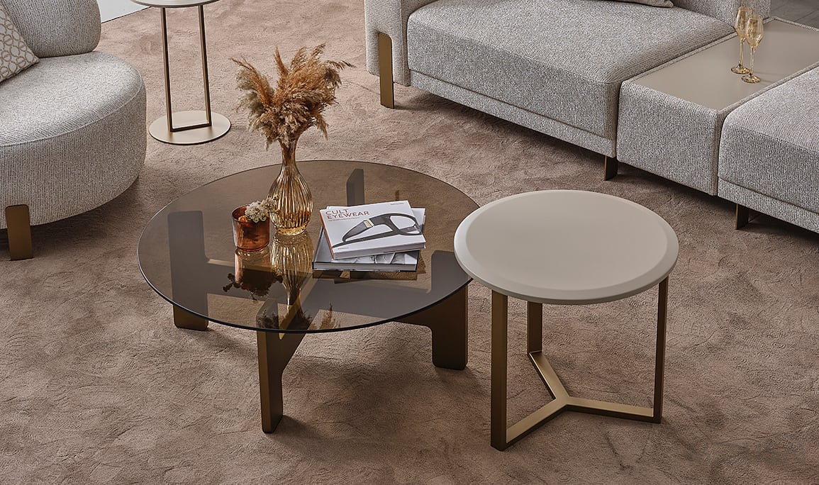 Medusa Home Mobilya - Heris Camlı Orta Sehpa