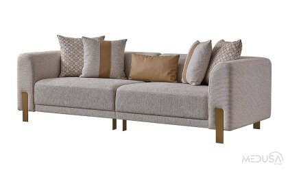 Medusa Home Mobilya - Heris Üçlü Koltuk