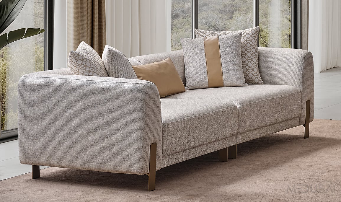 Medusa Home Mobilya - Heris Üçlü Koltuk