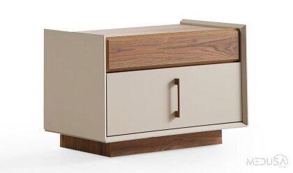 Medusa Home Mobilya - Heritage Krem & Ceviz Komodin