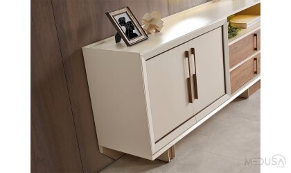Medusa Home Mobilya - Heritage Krem & Ceviz Konsol