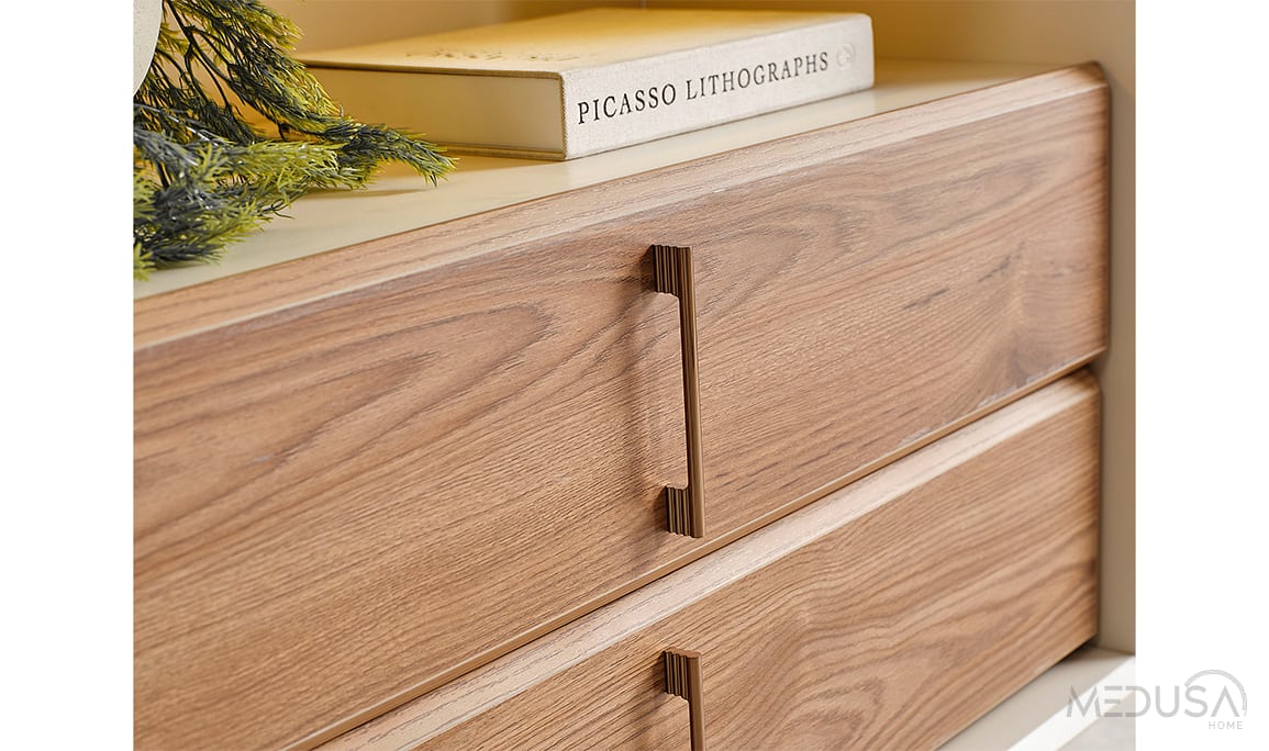 Medusa Home Mobilya - Heritage Krem & Ceviz Konsol