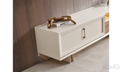 Medusa Home Mobilya - Heritage Krem & Ceviz Tv Ünitesi