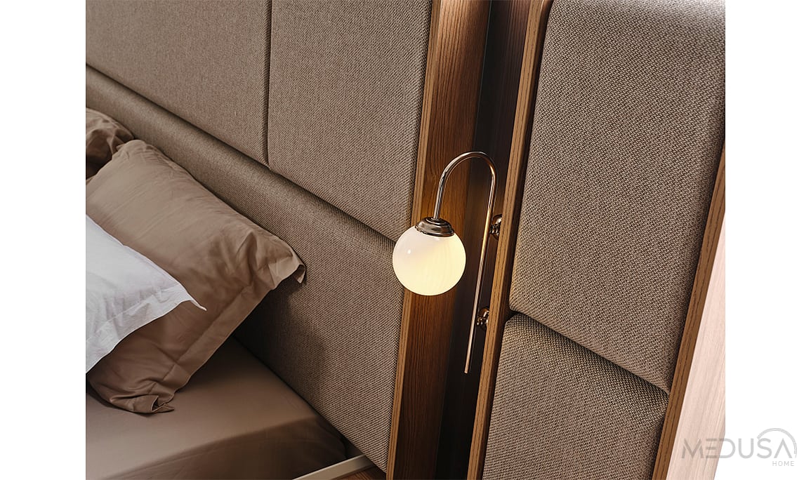 Medusa Home Mobilya - Heritage Krem & Ceviz Yatak Odası