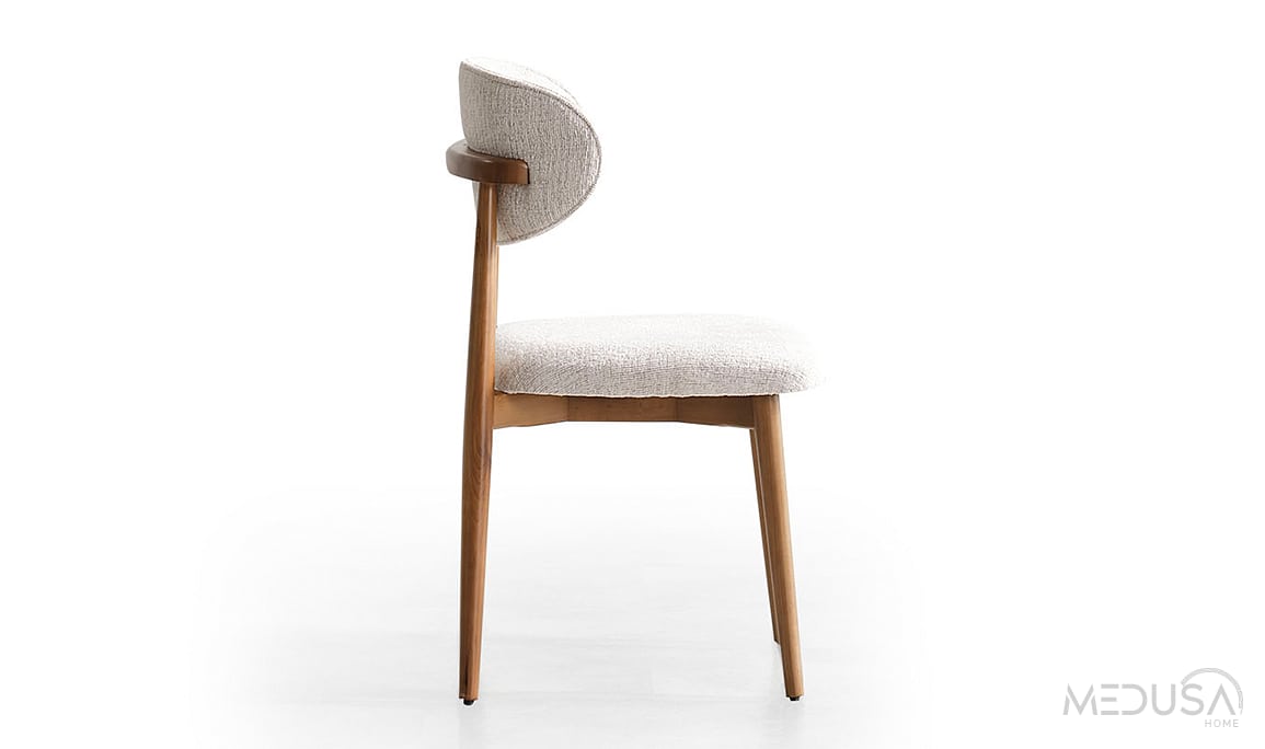 Medusa Home Mobilya - Heritage Krem & Ceviz Yemek Masası