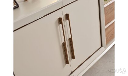 Medusa Home Mobilya - Heritage Krem & Ceviz Yemek Odası