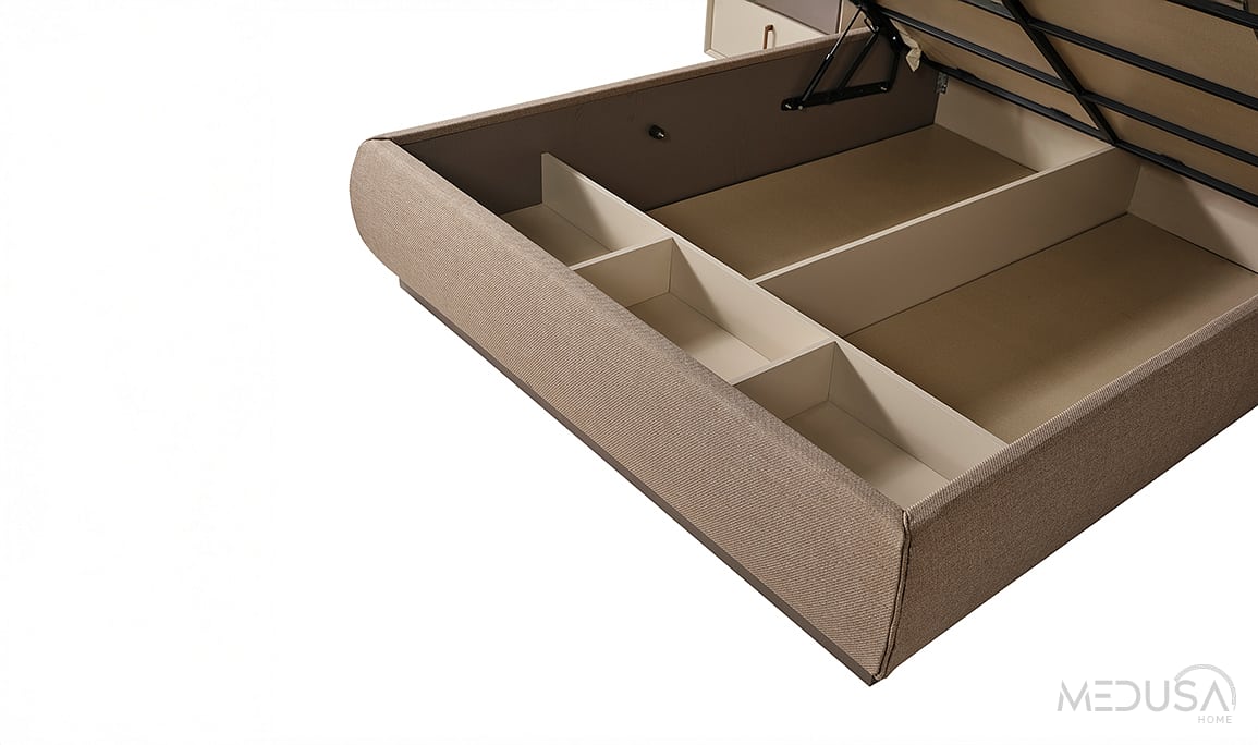 Medusa Home Mobilya - Heritage Krem & Gri Yatak Odası