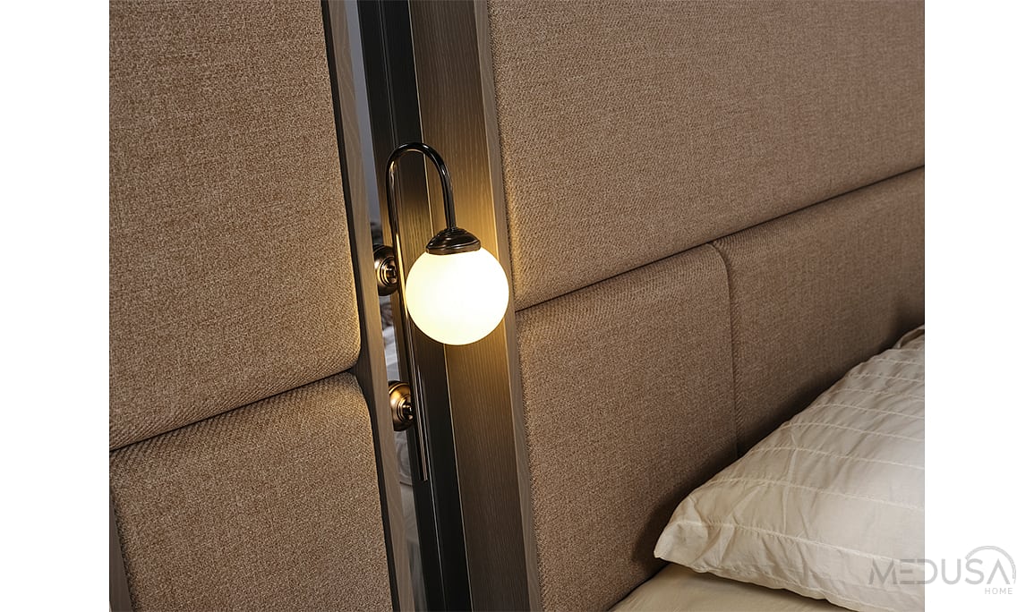 Medusa Home Mobilya - Heritage Krem & Gri Yatak Odası