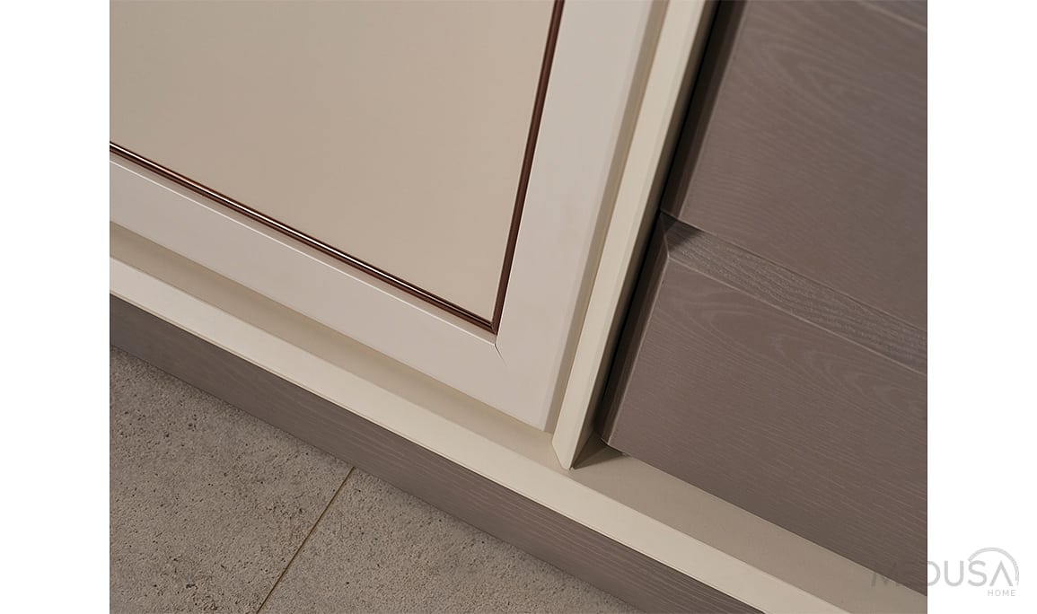 Medusa Home Mobilya - Heritage Krem & Gri Yatak Odası