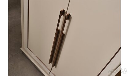 Medusa Home Mobilya - Heritage Krem & Gri Yatak Odası