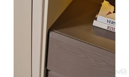 Medusa Home Mobilya - Heritage Krem & Gri Yatak Odası