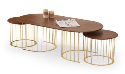 Medusa Home - Hermes Gold Orta Sehpa Medusa Home - Hermes Gold Orta Sehpa