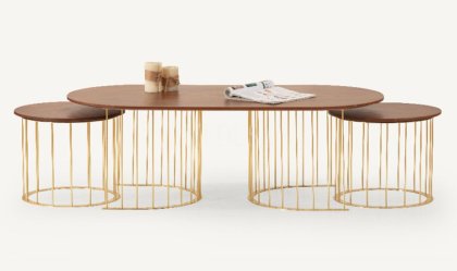 Medusa Home Mobilya - Hermes Gold Orta Sehpa