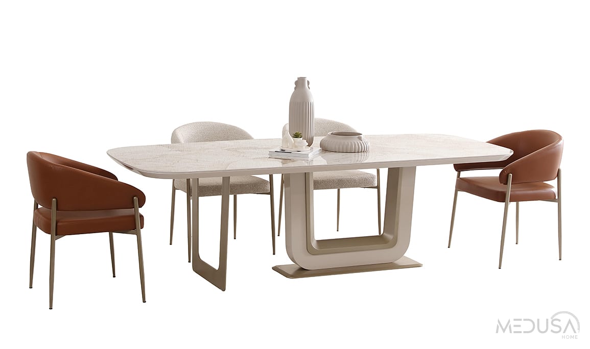 Medusa Home Mobilya - Hermes Nubuk Sandalye