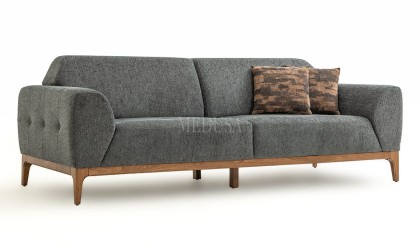 Medusa Home Mobilya - Hero Antrasit Üçlü Koltuk