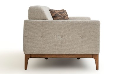 Medusa Home Mobilya - Hero Krem Üçlü Koltuk