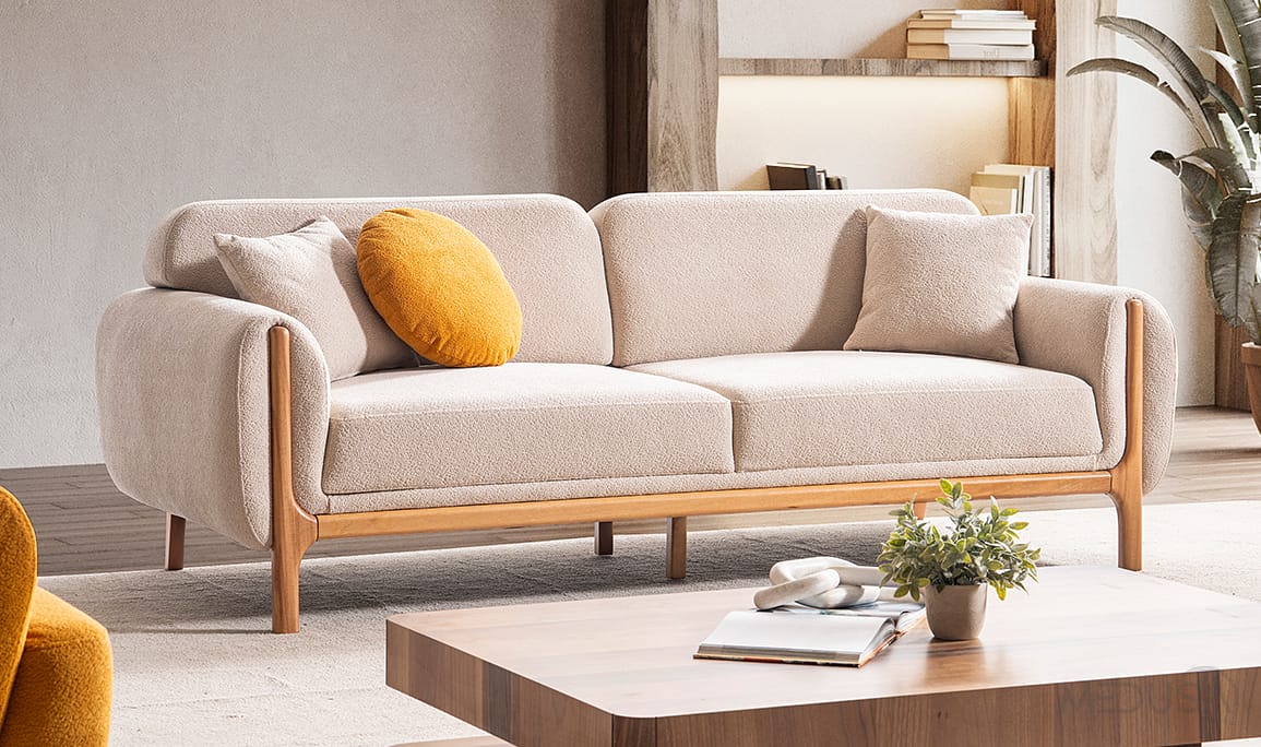 Medusa Home Mobilya - Hira Üçlü Koltuk